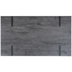 Tavolo da pranzo con piano in legno stile Mid-Century e gambe a forcina - 150 cm L x 90 cm P x 75 cm H