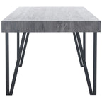 Tavolo da pranzo con piano in legno stile Mid-Century e gambe a forcina - 150 cm L x 90 cm P x 75 cm H