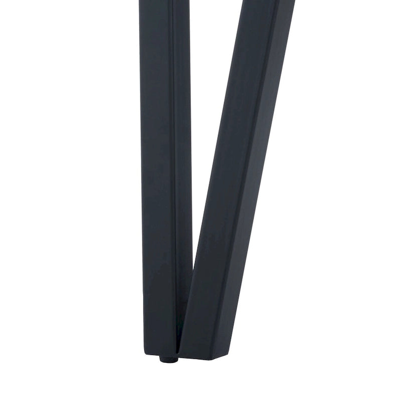 Tavolo da pranzo con piano in legno stile Mid-Century e gambe a forcina - 150 cm L x 90 cm P x 75 cm H