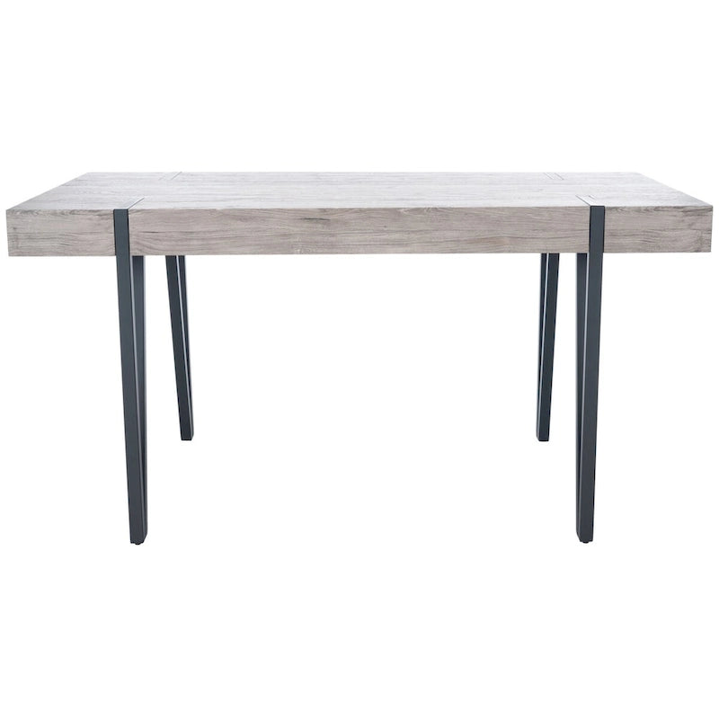 Tavolo da pranzo con piano in legno stile Mid-Century e gambe a forcina - 150 cm L x 90 cm P x 75 cm H