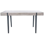 Tavolo da pranzo con piano in legno stile Mid-Century e gambe a forcina - 150 cm L x 90 cm P x 75 cm H