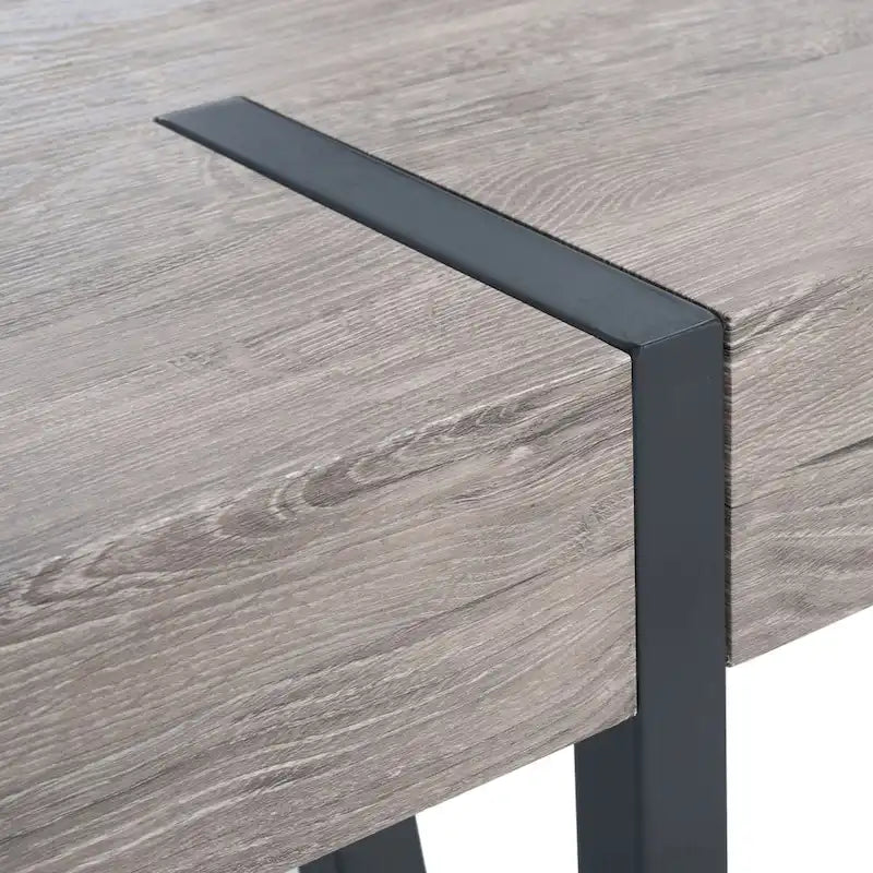Tavolo da pranzo con piano in legno stile Mid-Century e gambe a forcina - 150 cm L x 90 cm P x 75 cm H