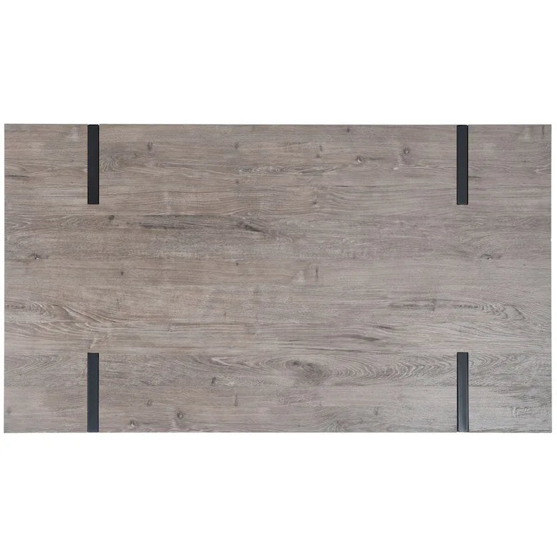 Tavolo da pranzo con piano in legno stile Mid-Century e gambe a forcina - 150 cm L x 90 cm P x 75 cm H