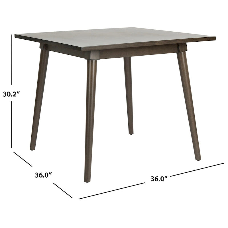 Tavolo da pranzo quadrato da 91 cm con gambe affusolate