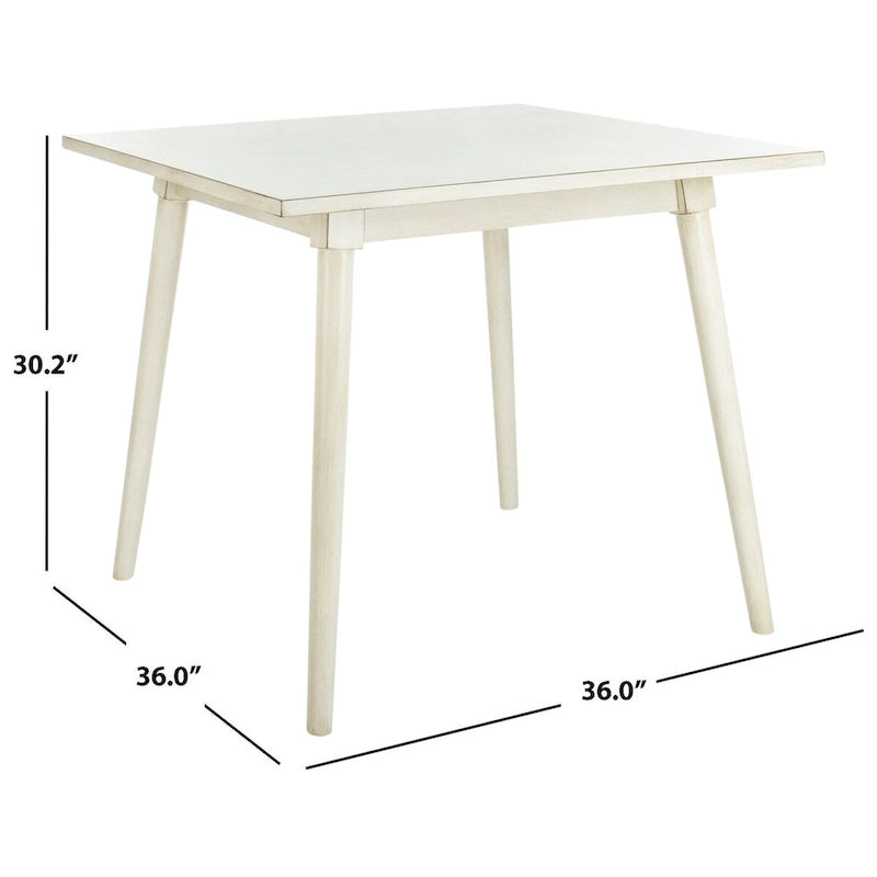Tavolo da pranzo quadrato da 91 cm con gambe affusolate